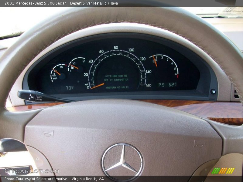 Desert Silver Metallic / Java 2001 Mercedes-Benz S 500 Sedan