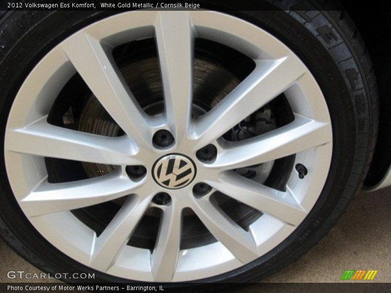 White Gold Metallic / Cornsilk Beige 2012 Volkswagen Eos Komfort