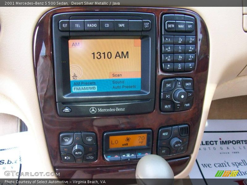 Desert Silver Metallic / Java 2001 Mercedes-Benz S 500 Sedan