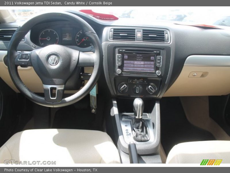 Candy White / Cornsilk Beige 2011 Volkswagen Jetta TDI Sedan