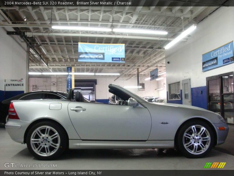 Brilliant Silver Metallic / Charcoal 2004 Mercedes-Benz SLK 320 Roadster