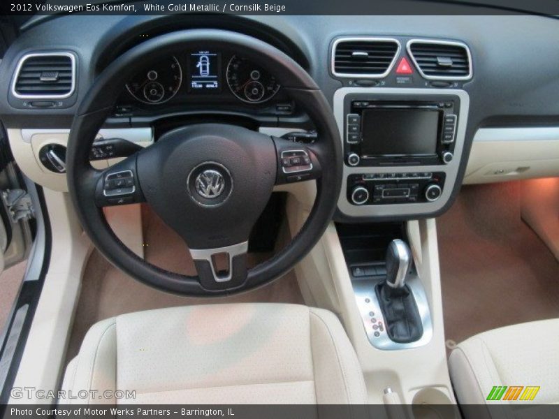 White Gold Metallic / Cornsilk Beige 2012 Volkswagen Eos Komfort