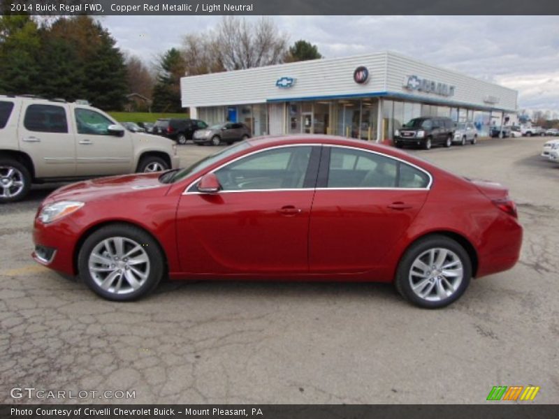 Copper Red Metallic / Light Neutral 2014 Buick Regal FWD