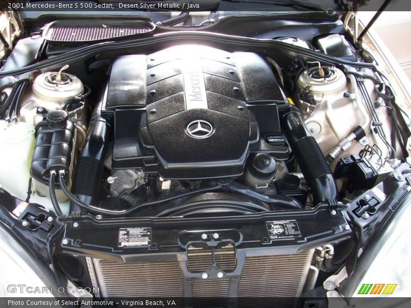 Desert Silver Metallic / Java 2001 Mercedes-Benz S 500 Sedan