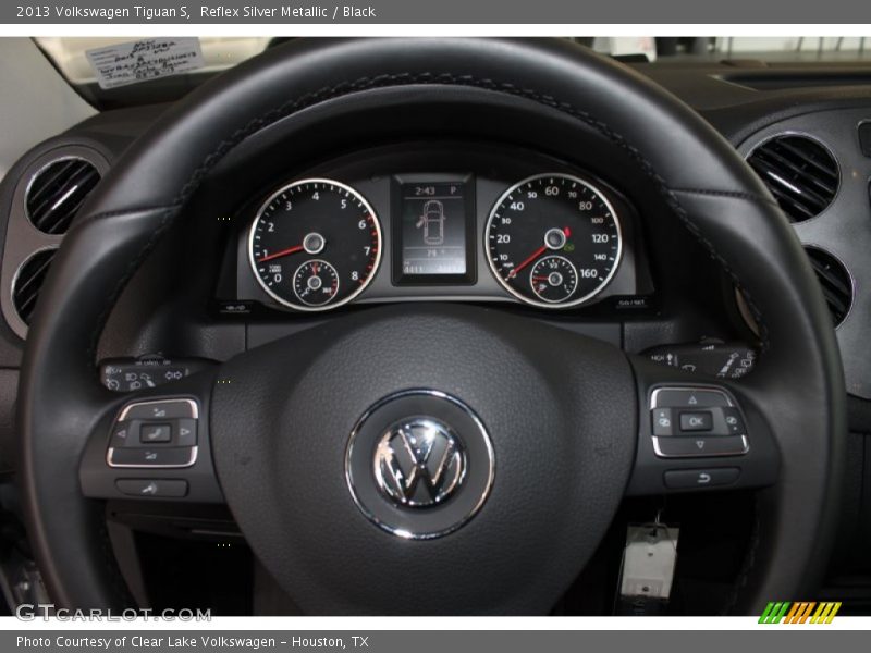 Reflex Silver Metallic / Black 2013 Volkswagen Tiguan S