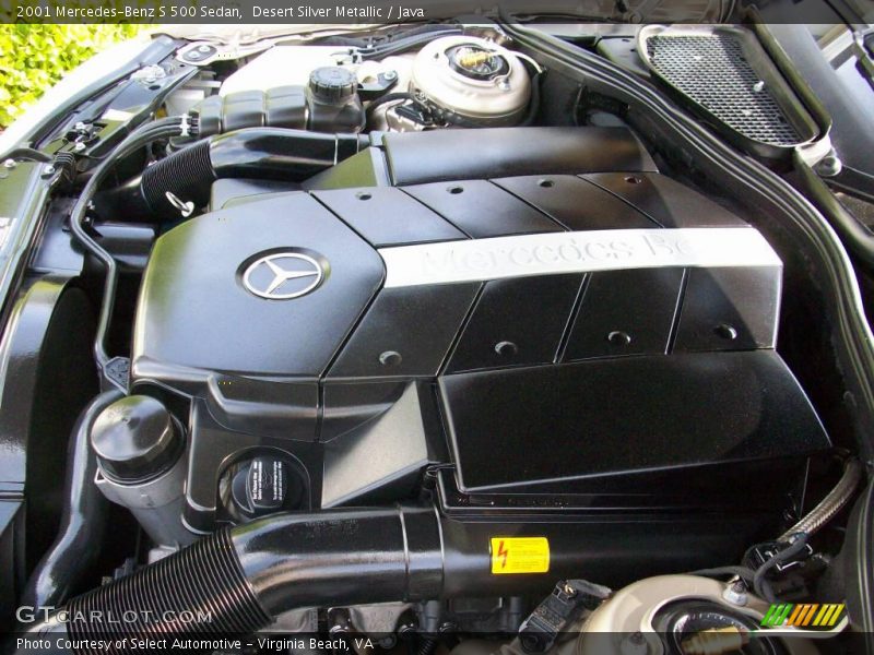 Desert Silver Metallic / Java 2001 Mercedes-Benz S 500 Sedan