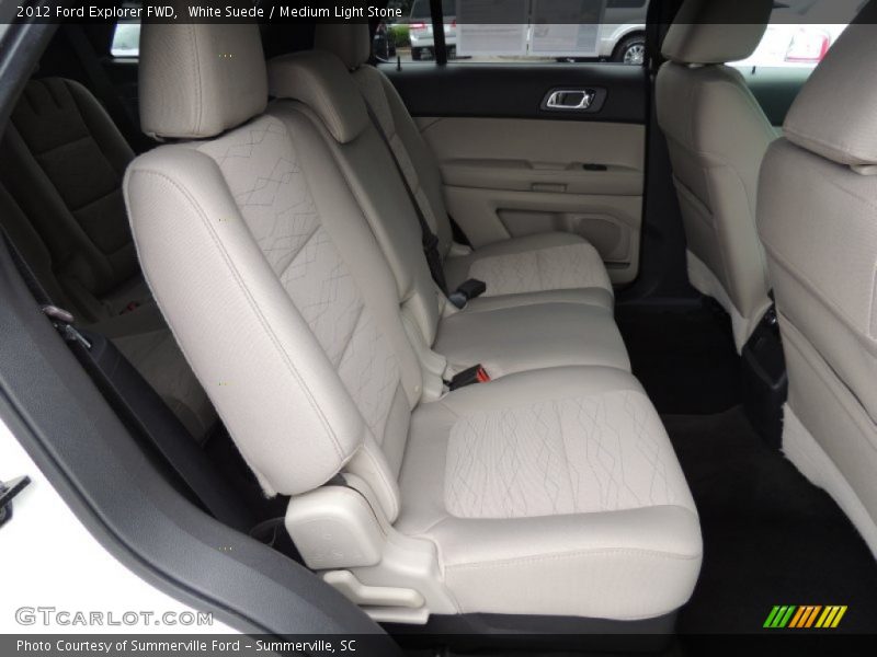 White Suede / Medium Light Stone 2012 Ford Explorer FWD