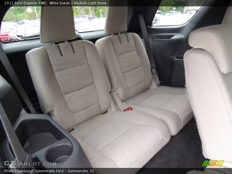 White Suede / Medium Light Stone 2012 Ford Explorer FWD