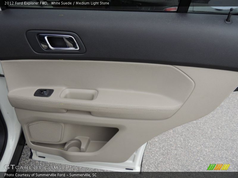 White Suede / Medium Light Stone 2012 Ford Explorer FWD