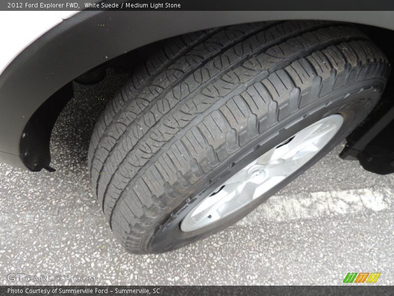 White Suede / Medium Light Stone 2012 Ford Explorer FWD