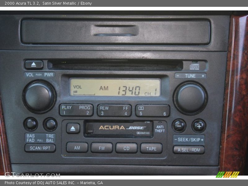 Satin Silver Metallic / Ebony 2000 Acura TL 3.2