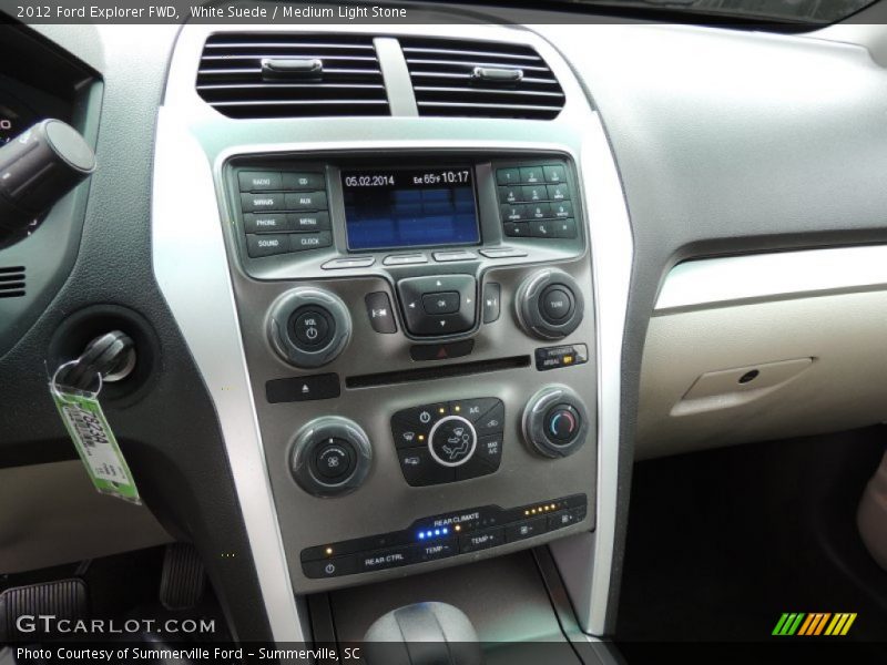 White Suede / Medium Light Stone 2012 Ford Explorer FWD