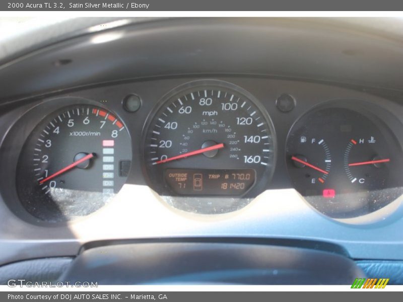 Satin Silver Metallic / Ebony 2000 Acura TL 3.2