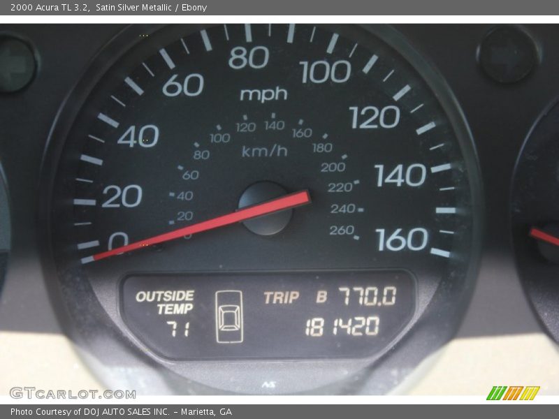 Satin Silver Metallic / Ebony 2000 Acura TL 3.2