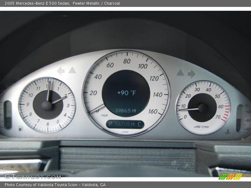 Pewter Metallic / Charcoal 2005 Mercedes-Benz E 500 Sedan