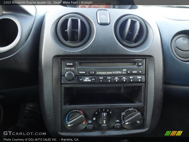 Dover White Pearl / Midnight 2003 Mitsubishi Eclipse Spyder GS