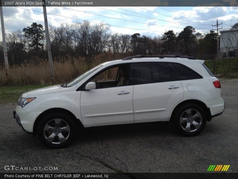 Taffeta White / Parchment 2007 Acura MDX Sport