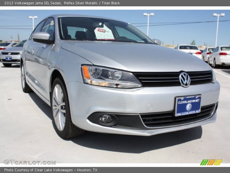 Reflex Silver Metallic / Titan Black 2013 Volkswagen Jetta SEL Sedan