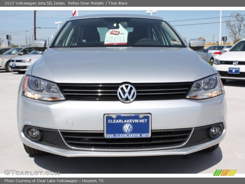 Reflex Silver Metallic / Titan Black 2013 Volkswagen Jetta SEL Sedan
