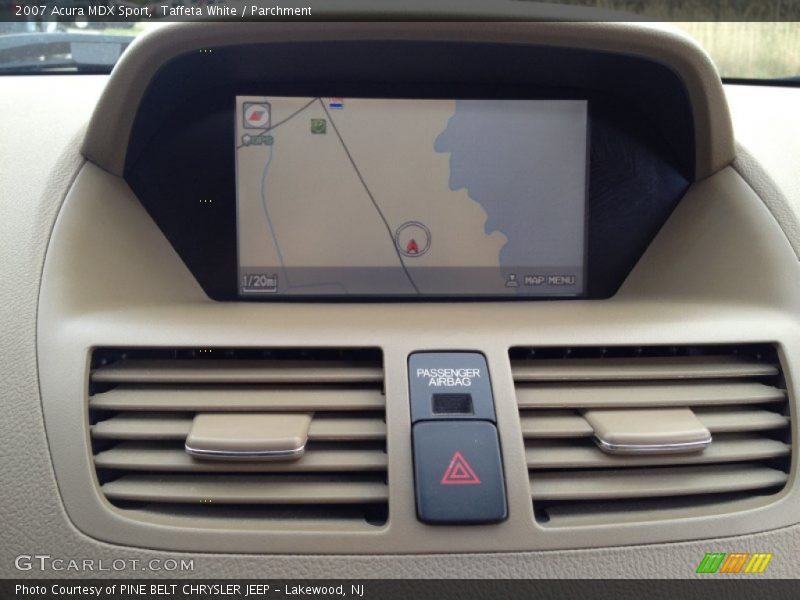 Taffeta White / Parchment 2007 Acura MDX Sport
