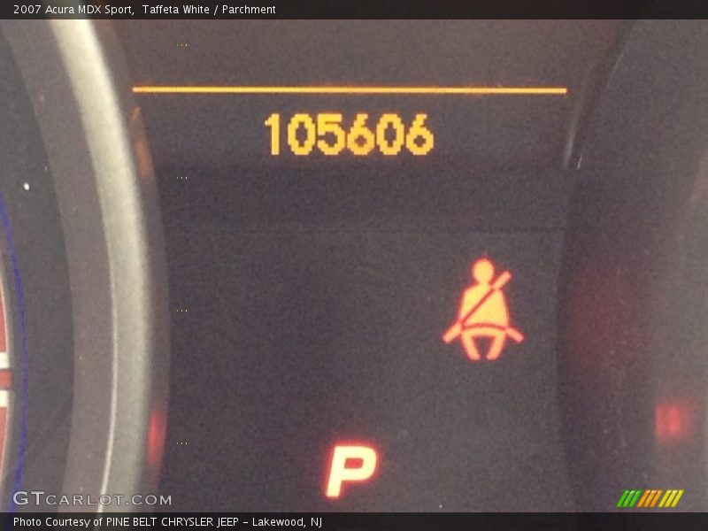 Taffeta White / Parchment 2007 Acura MDX Sport