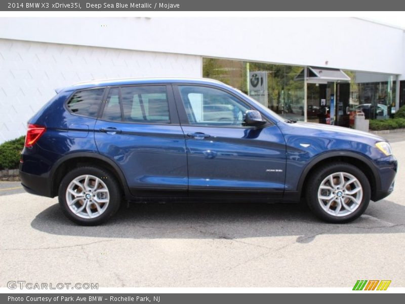 Deep Sea Blue Metallic / Mojave 2014 BMW X3 xDrive35i