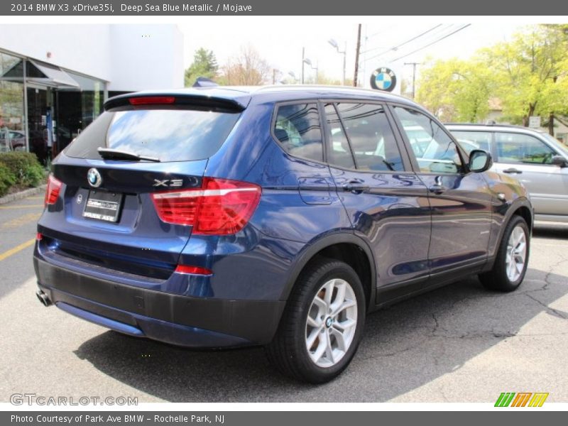 Deep Sea Blue Metallic / Mojave 2014 BMW X3 xDrive35i