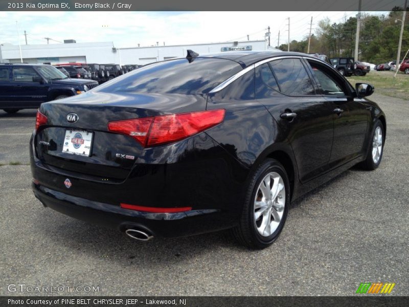 Ebony Black / Gray 2013 Kia Optima EX