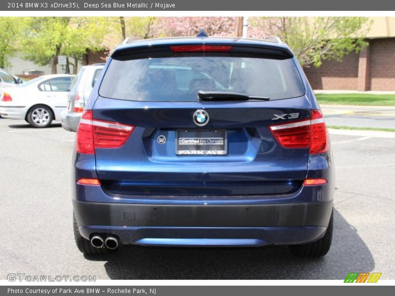 Deep Sea Blue Metallic / Mojave 2014 BMW X3 xDrive35i