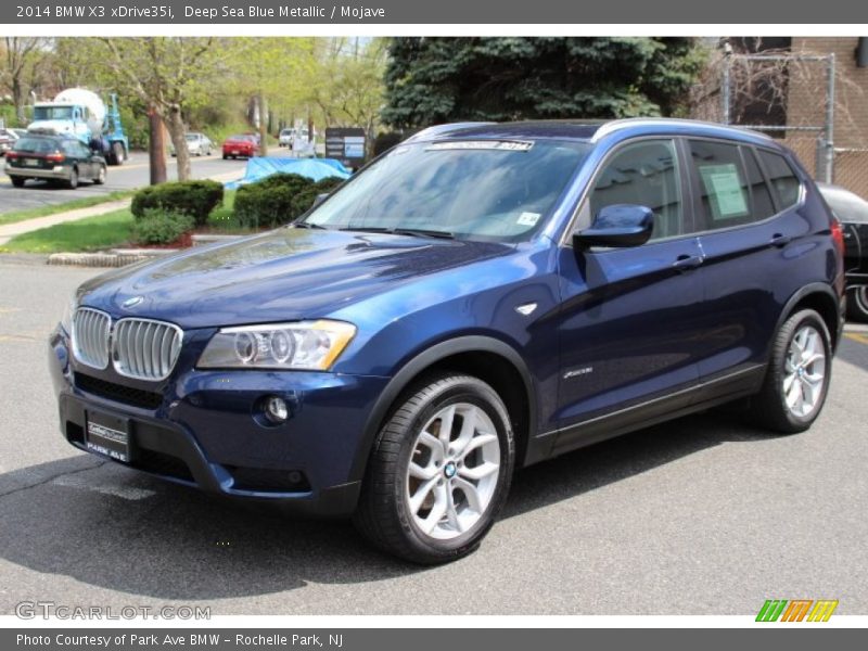 Deep Sea Blue Metallic / Mojave 2014 BMW X3 xDrive35i