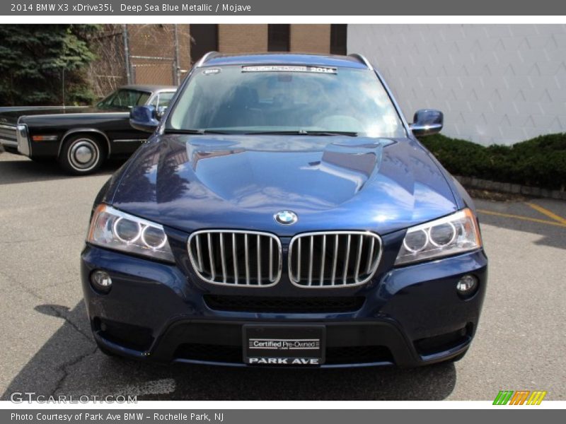 Deep Sea Blue Metallic / Mojave 2014 BMW X3 xDrive35i