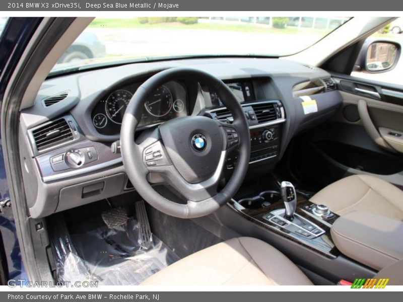 Deep Sea Blue Metallic / Mojave 2014 BMW X3 xDrive35i