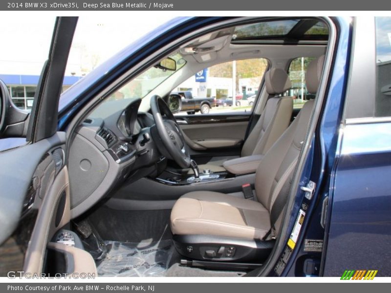 Deep Sea Blue Metallic / Mojave 2014 BMW X3 xDrive35i