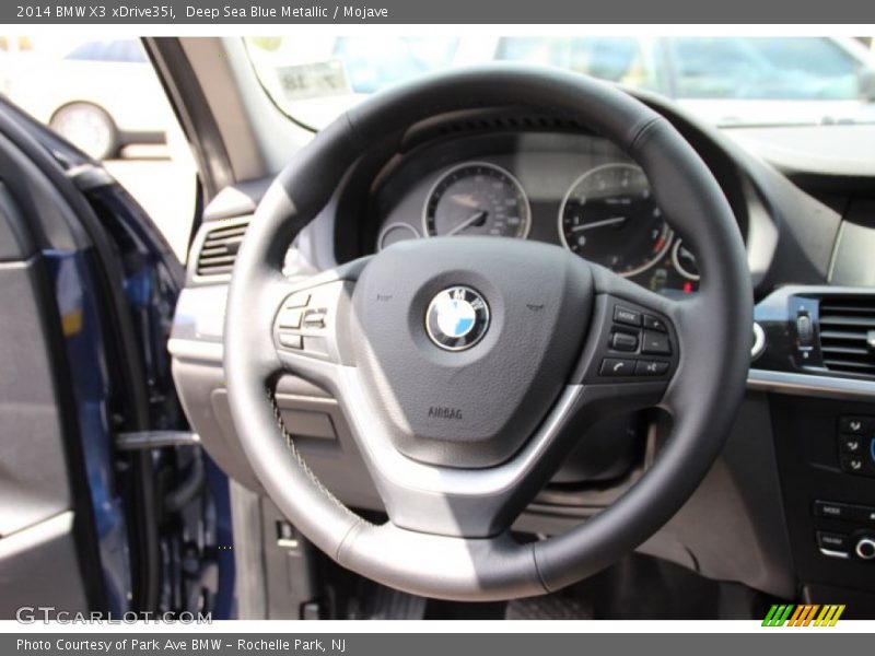 Deep Sea Blue Metallic / Mojave 2014 BMW X3 xDrive35i