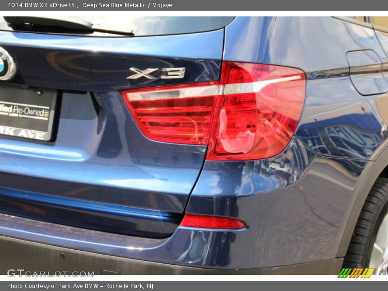 Deep Sea Blue Metallic / Mojave 2014 BMW X3 xDrive35i