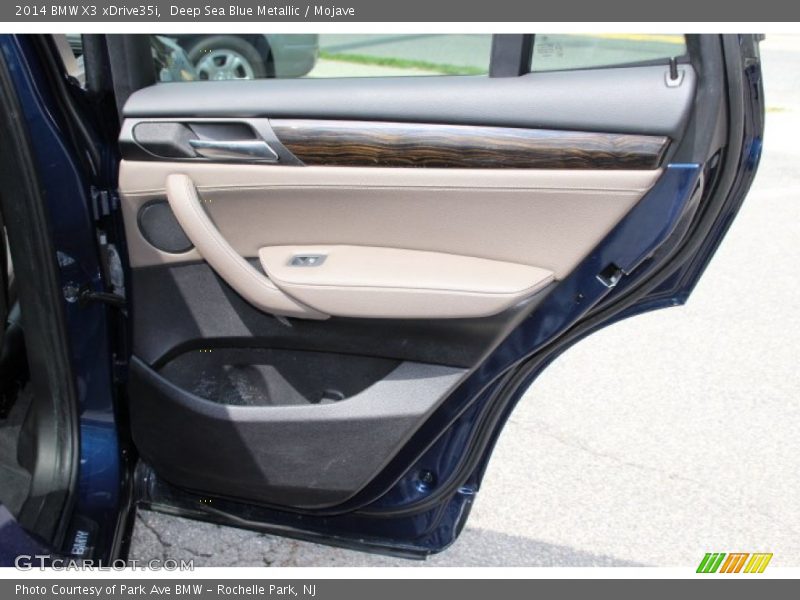 Deep Sea Blue Metallic / Mojave 2014 BMW X3 xDrive35i