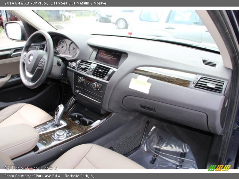 Deep Sea Blue Metallic / Mojave 2014 BMW X3 xDrive35i
