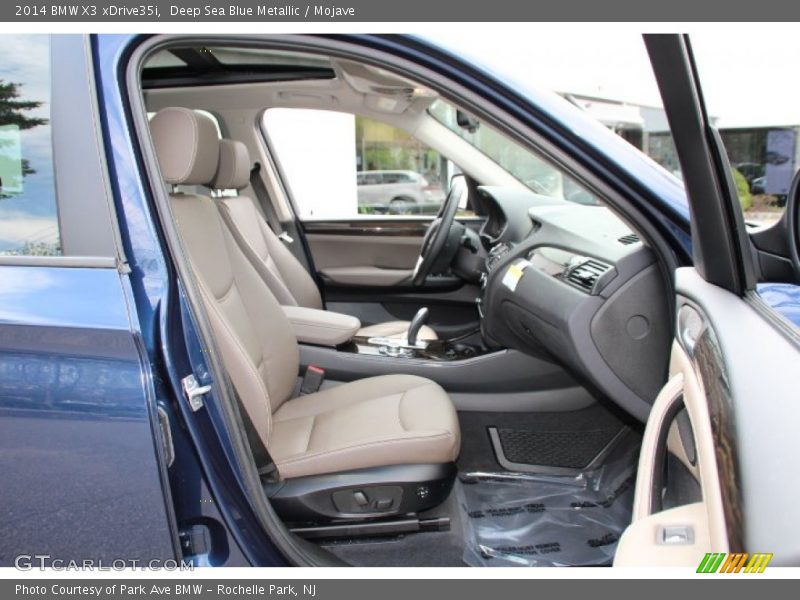 Deep Sea Blue Metallic / Mojave 2014 BMW X3 xDrive35i