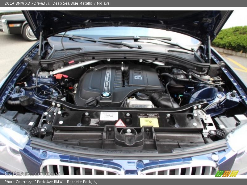 Deep Sea Blue Metallic / Mojave 2014 BMW X3 xDrive35i