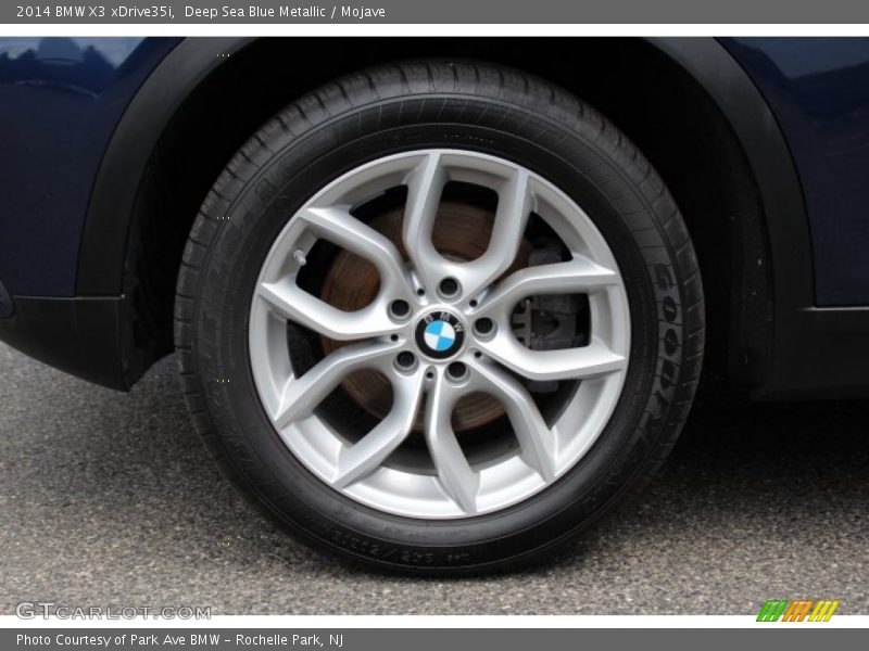 Deep Sea Blue Metallic / Mojave 2014 BMW X3 xDrive35i