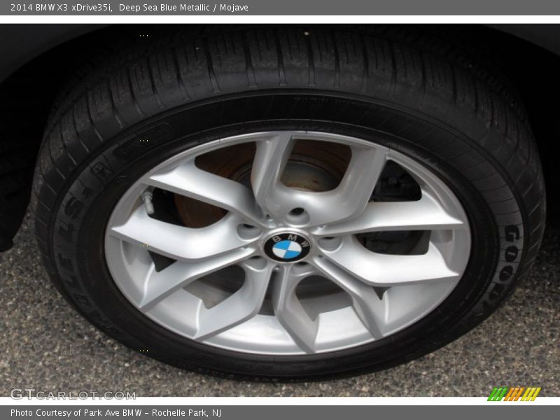 Deep Sea Blue Metallic / Mojave 2014 BMW X3 xDrive35i