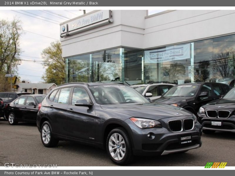 Mineral Grey Metallic / Black 2014 BMW X1 xDrive28i