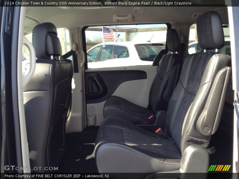 Brilliant Black Crystal Pearl / Black/Light Graystone 2014 Chrysler Town & Country 30th Anniversary Edition