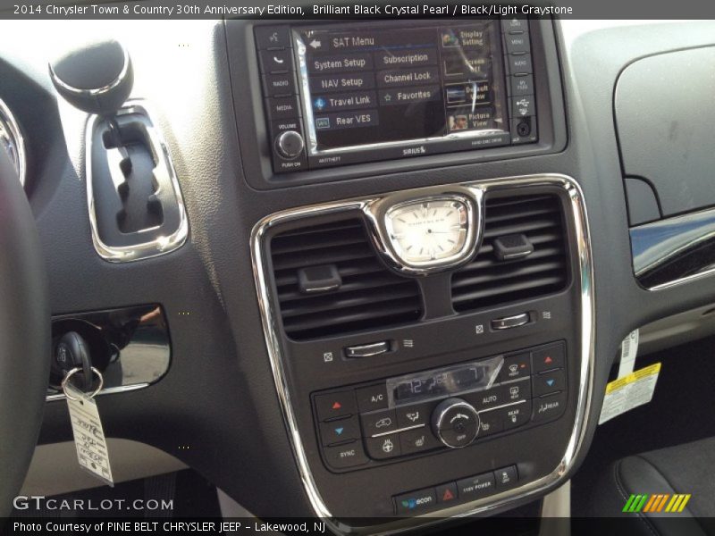 Brilliant Black Crystal Pearl / Black/Light Graystone 2014 Chrysler Town & Country 30th Anniversary Edition