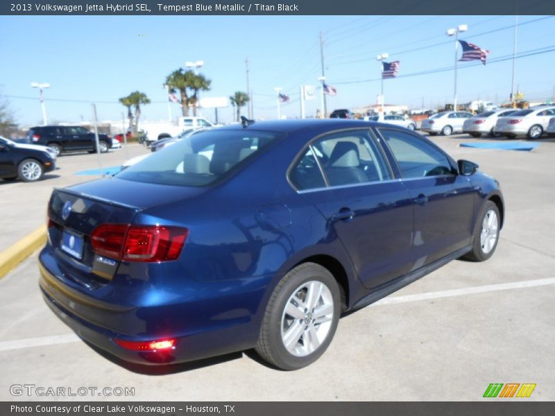 Tempest Blue Metallic / Titan Black 2013 Volkswagen Jetta Hybrid SEL
