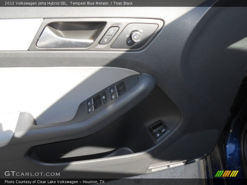 Tempest Blue Metallic / Titan Black 2013 Volkswagen Jetta Hybrid SEL