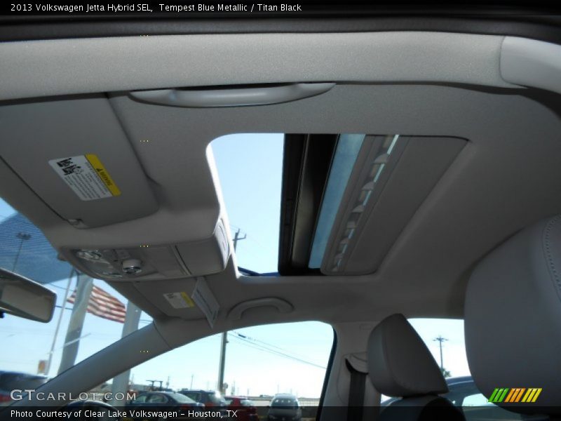 Tempest Blue Metallic / Titan Black 2013 Volkswagen Jetta Hybrid SEL