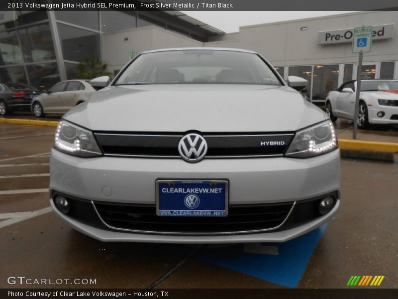 Frost Silver Metallic / Titan Black 2013 Volkswagen Jetta Hybrid SEL Premium