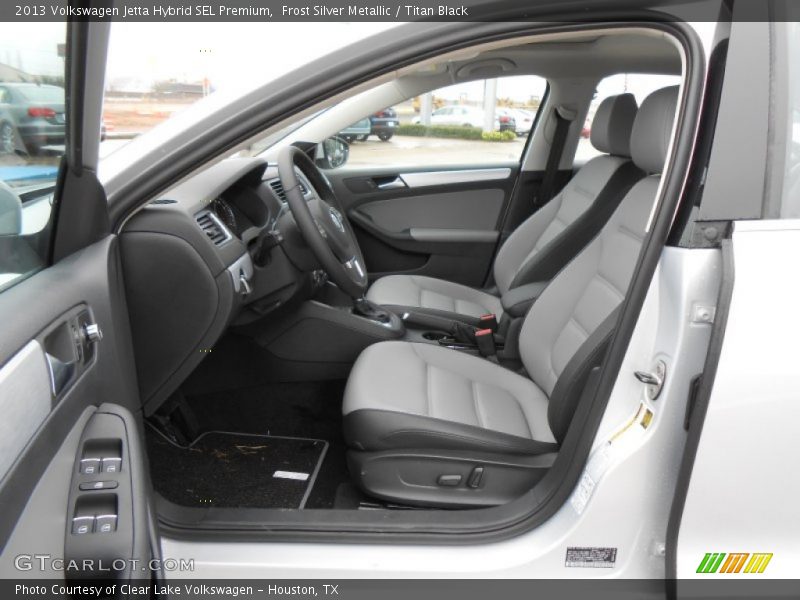 Frost Silver Metallic / Titan Black 2013 Volkswagen Jetta Hybrid SEL Premium