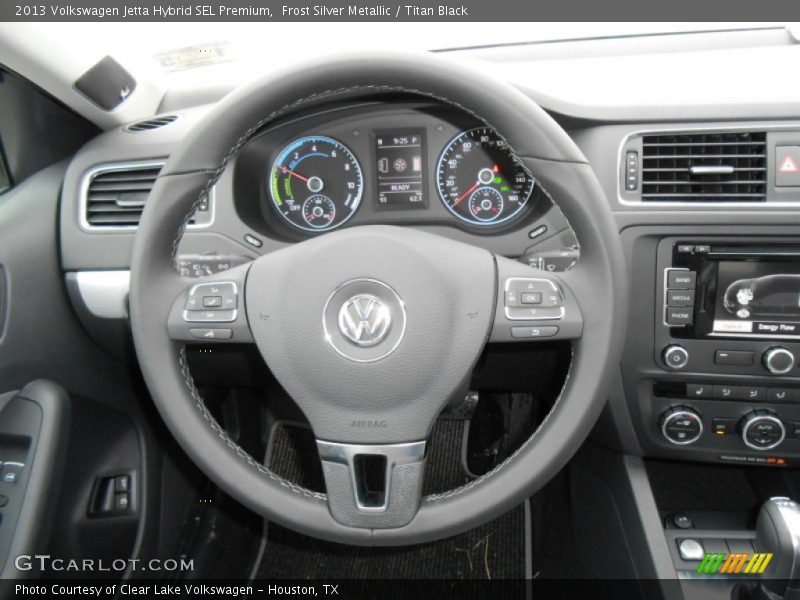Frost Silver Metallic / Titan Black 2013 Volkswagen Jetta Hybrid SEL Premium